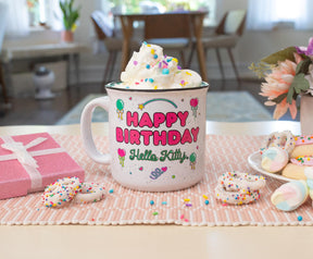 Sanrio Hello Kitty "Happy Birthday" Ceramic Camper Mug | Holds 20 Ounces