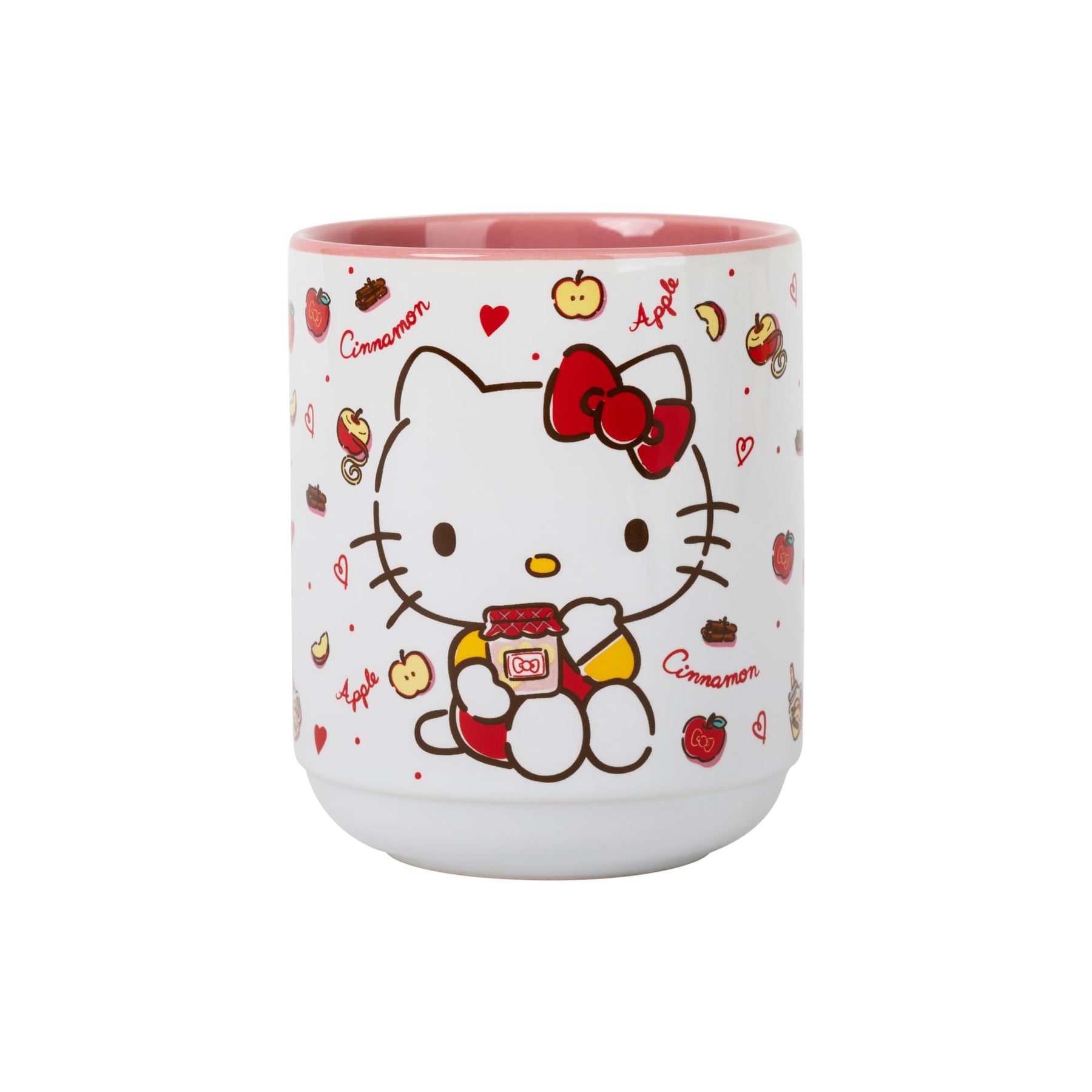 Sanrio Hello Kitty Cinnamon Apples Asian Ceramic Tea Cup | Holds 12 Ounces