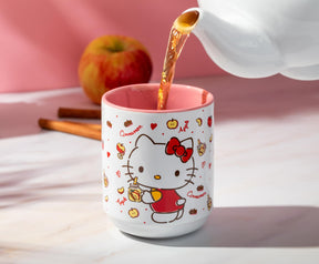 Sanrio Hello Kitty Cinnamon Apples Asian Ceramic Tea Cup | Holds 12 Ounces