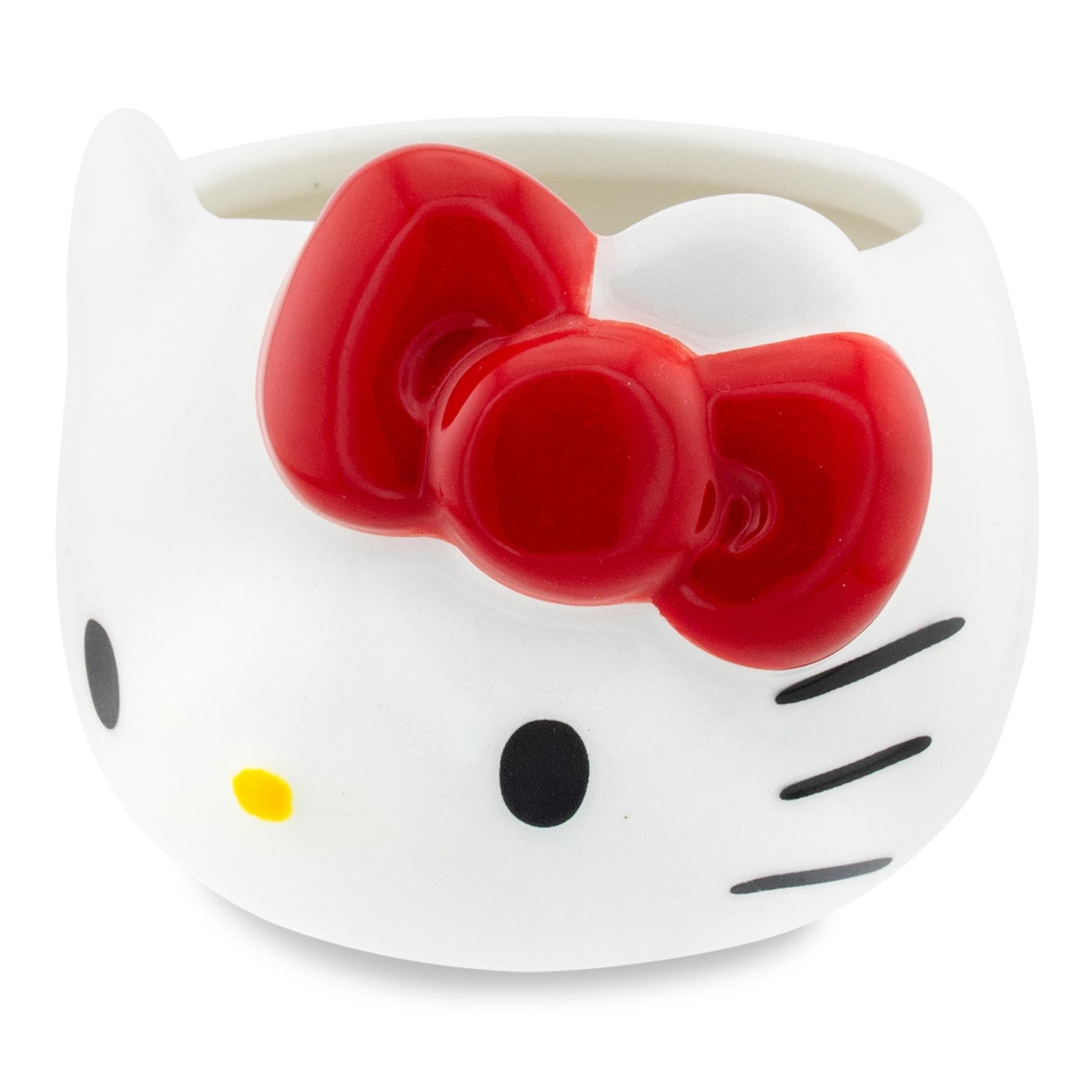 Sanrio Hello Kitty Red Bow Sculpted Ceramic Mini Mug | Holds 3 Ounces