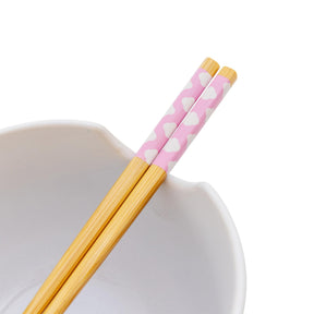 Sanrio Hello Kitty Rainbow 20-Ounce Ceramic Ramen Bowl With Chopsticks