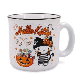 Sanrio Hello Kitty Halloween Trick-Or-Treat Ceramic Camper Mug | Holds 20 Ounces