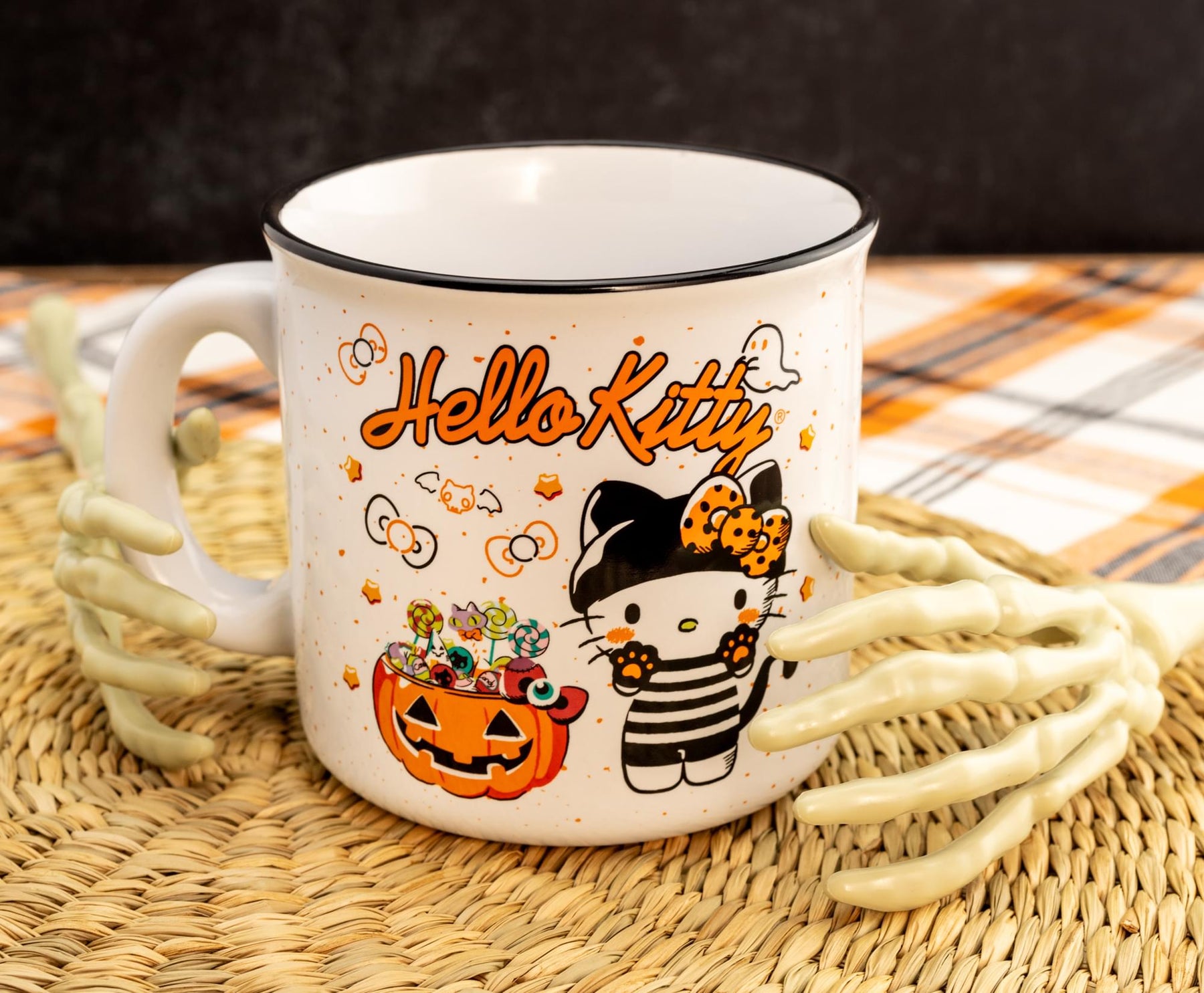 Sanrio Hello Kitty Halloween Trick-Or-Treat Ceramic Camper Mug | Holds 20 Ounces