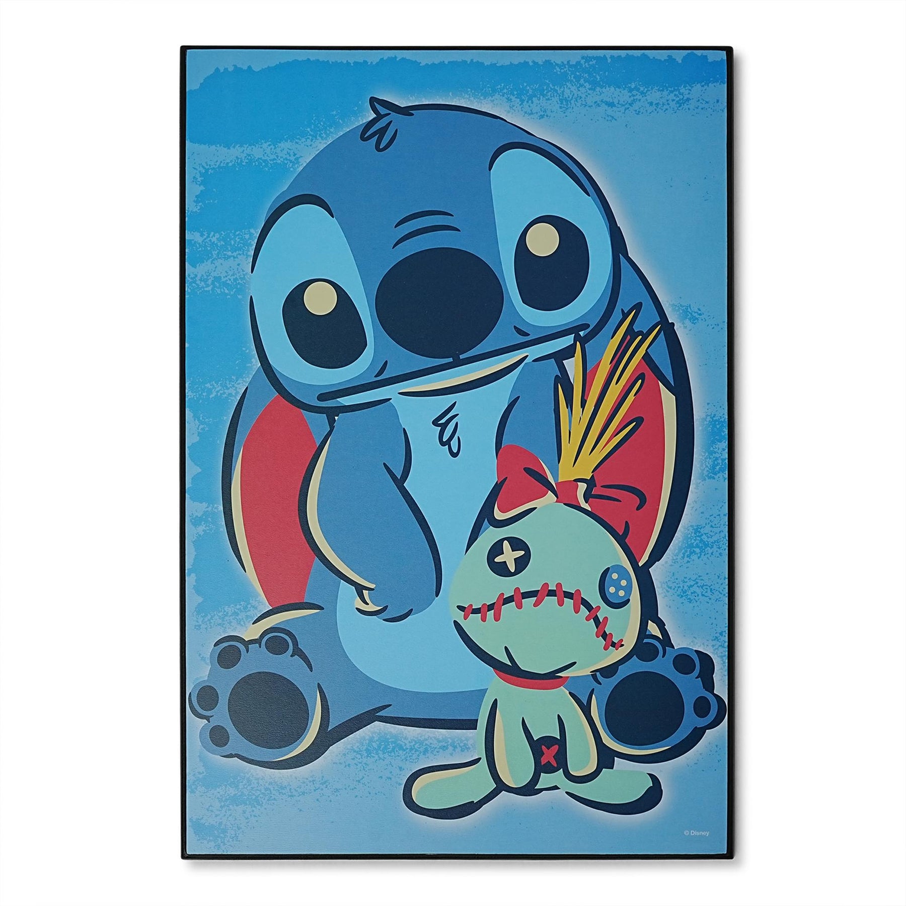 Disney Lilo & Stitch Scrump 13 x 19 Inch Hanging Wood Wall Art