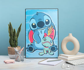 Disney Lilo & Stitch Scrump 13 x 19 Inch Hanging Wood Wall Art