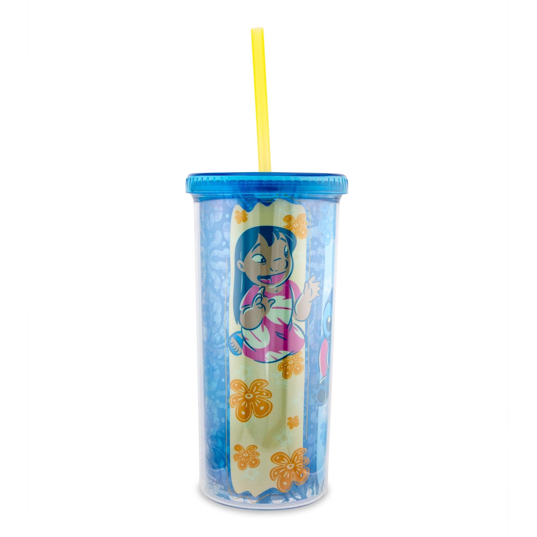 Disney Lilo & Stitch Scrump 20-Ounce Plastic Carnival Cup With Lid and Straw