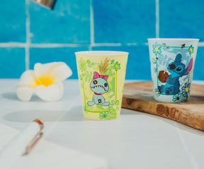 Disney Lilo & Stitch Tropical 2-Ounce Plastic Mini Cups | Set of 4