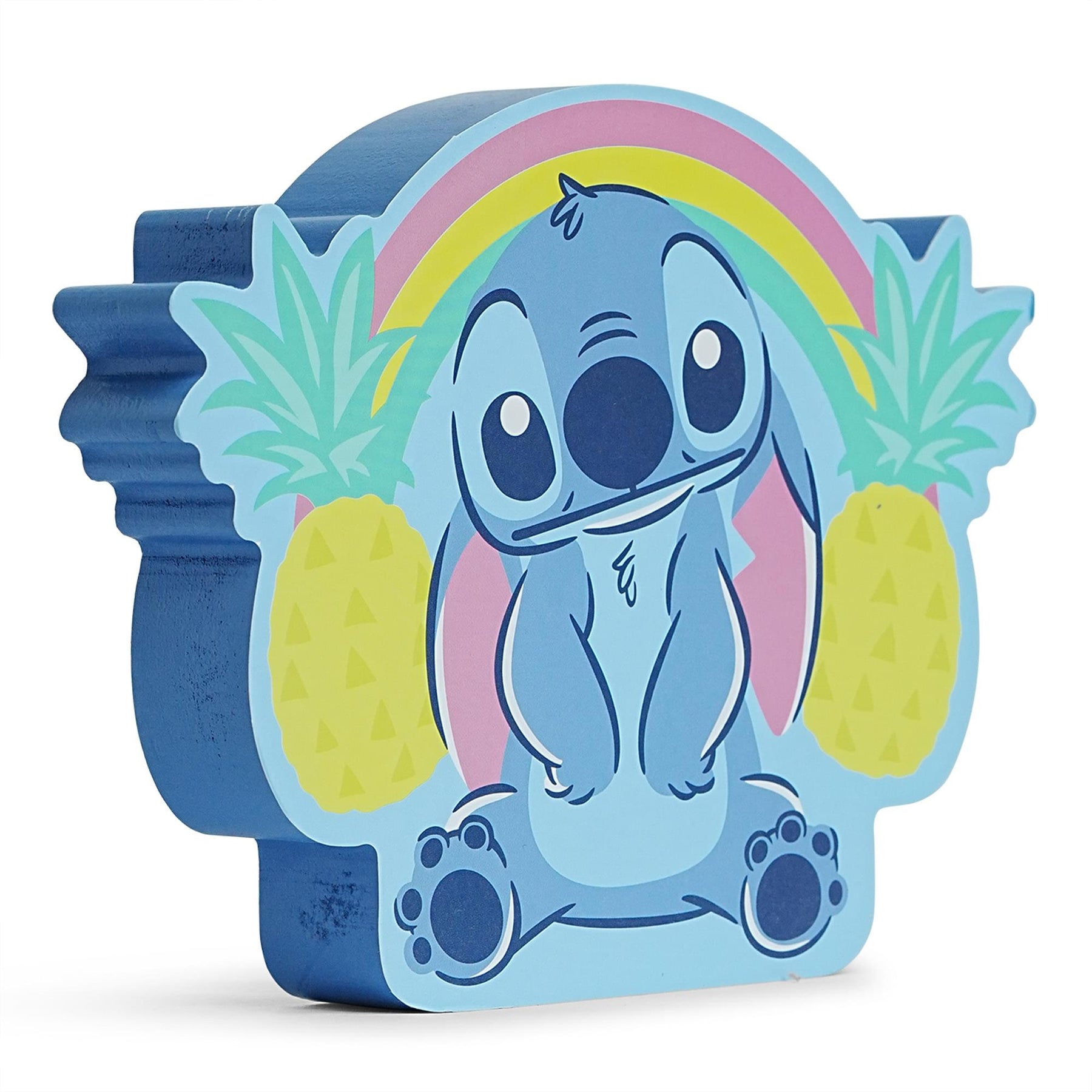 Disney Lilo & Stitch Pineapples Die-Cut Wooden Wall Art | 8 x 6 Inches