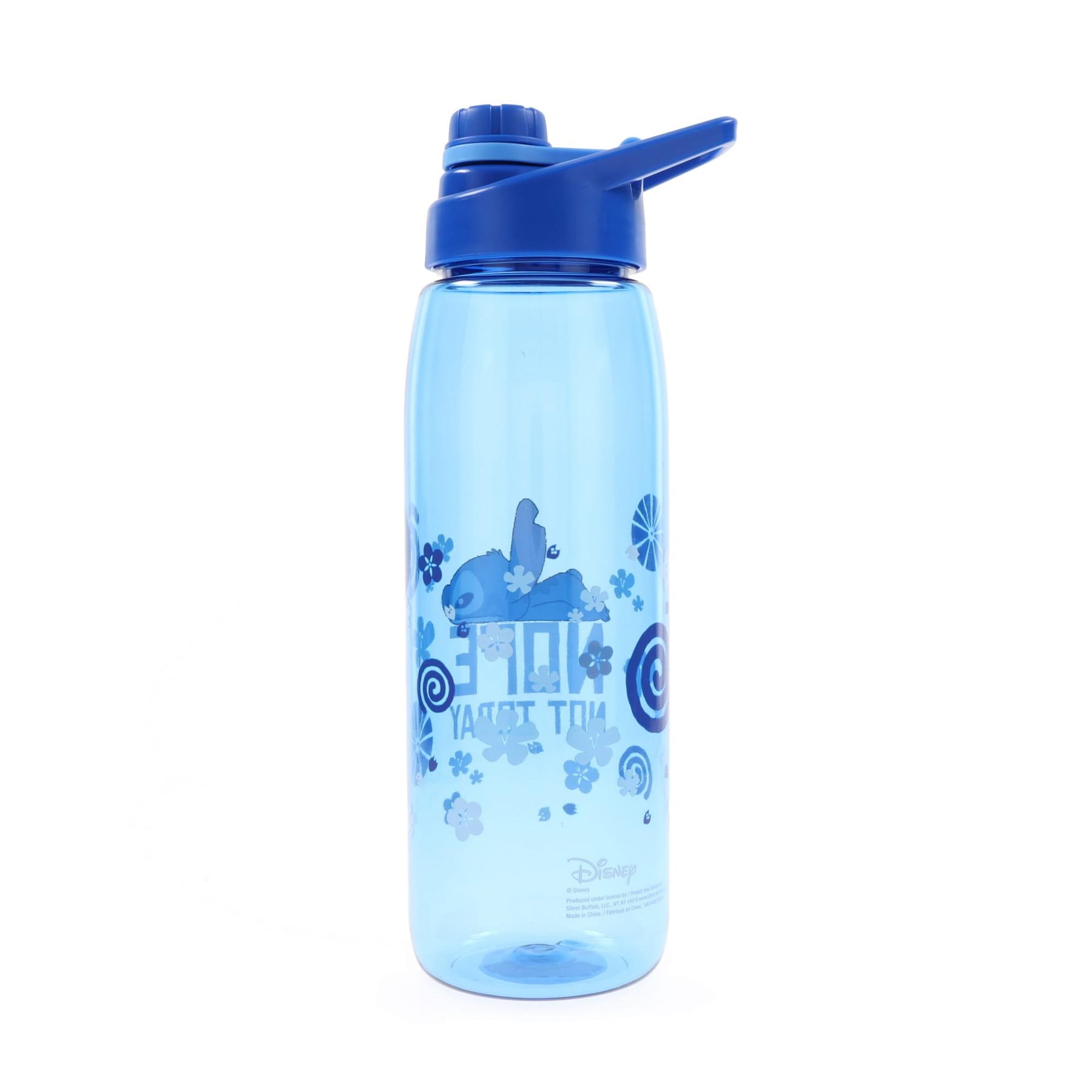 Disney Lilo & Stitch "Not Today" Water Bottle with Lid | Holds 28 Ounces