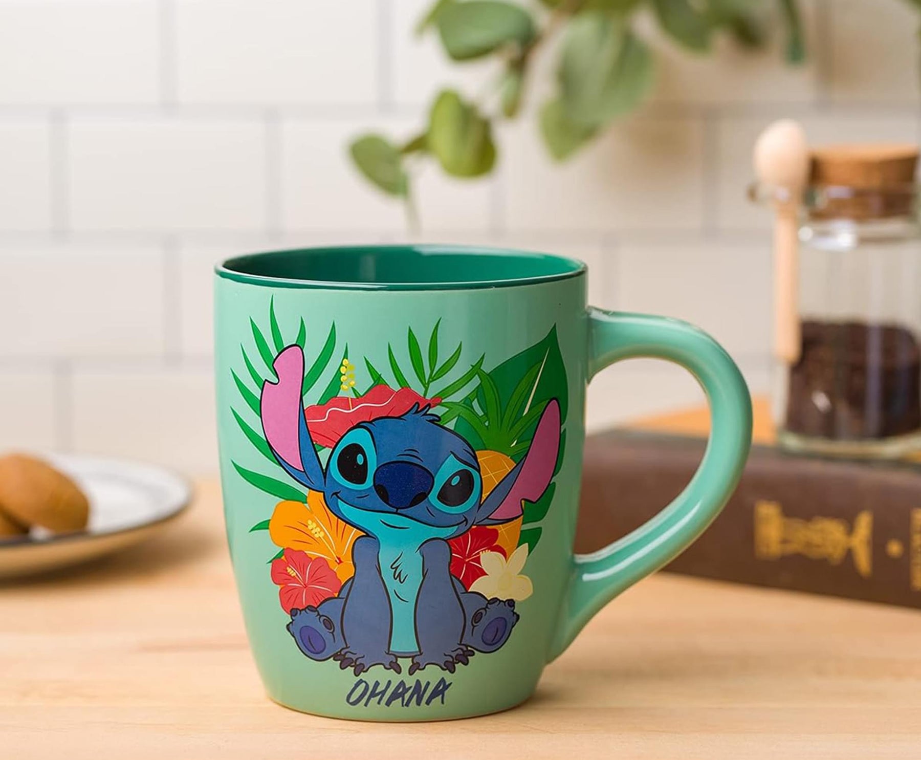 Disney Lilo & Stitch Tropical Ohana Sitting 25 Ounce Ceramic Mug