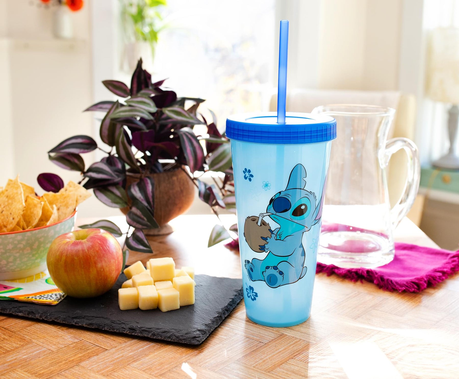 Disney Lilo & Stitch Cool Coconut Color-Changing Plastic Tumbler | 24 Ounces