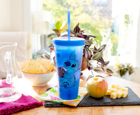 Disney Lilo & Stitch Cool Coconut Color-Changing Plastic Tumbler | 24 Ounces