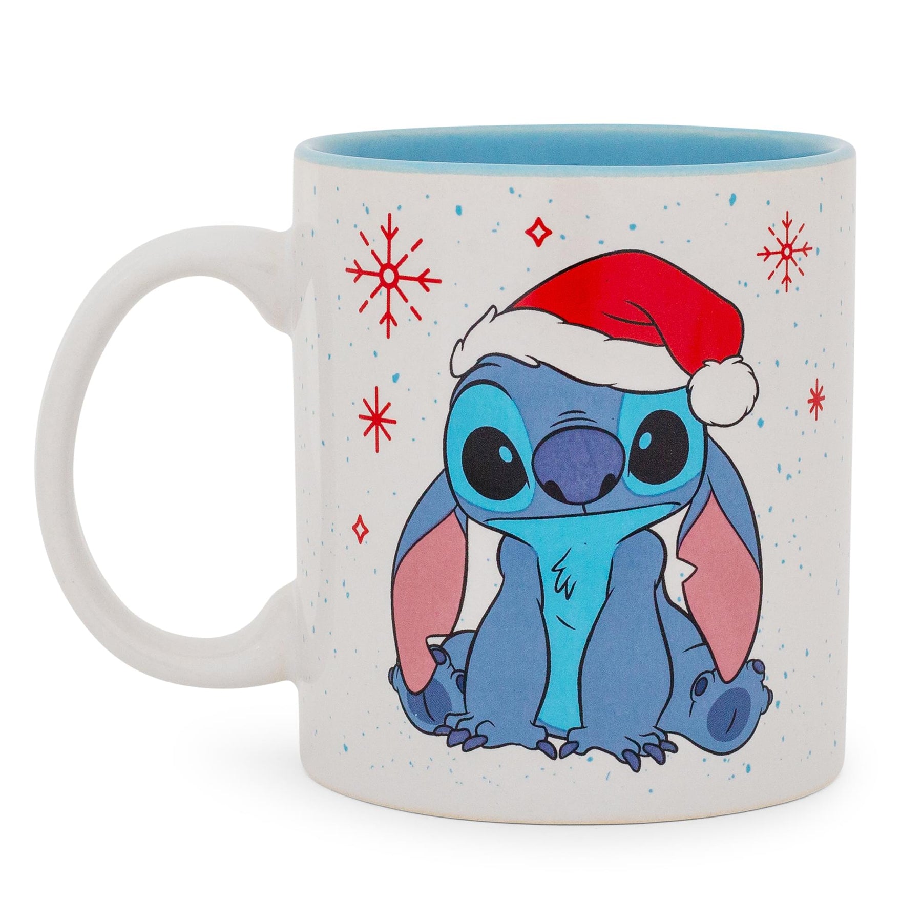 Disney Lilo & Stitch Santa Hat Ceramic Mug | Holds 20 Ounces