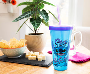 Disney Lilo & Stitch "Stay Weird" Color-Changing Plastic Tumbler | 24 Ounces