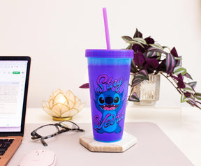 Disney Lilo & Stitch "Stay Weird" Color-Changing Plastic Tumbler | 24 Ounces