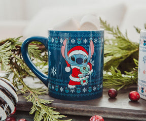 Disney Lilo & Stitch Holiday Sweaters Ceramic Mugs | Set of 2