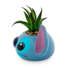 Disney Lilo & Stitch 3-Inch Ceramic Mini Planter with Artificial Succulent