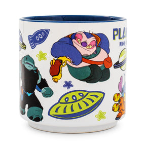 Disney Lilo & Stitch Planet Turo Single Stackable Ceramic Mug | Holds 13 Ounces