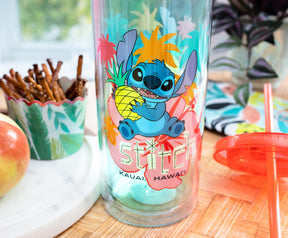 Disney Lilo & Stitch "Kauai, Hawaii" Tropical Carnival Cup with Lid and Straw