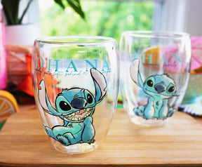 Lilo and Stitch Ohana Hawaii Disney Stemless Wine Glass