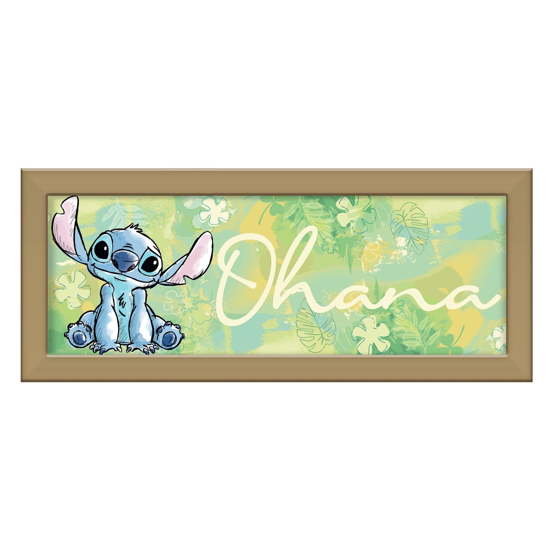 Disney Lilo & Stitch "Ohana" 12 x 5 Inch Framed MDF Wall Art