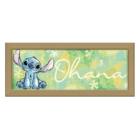 Disney Lilo & Stitch "Ohana" 12 x 5 Inch Framed MDF Wall Art