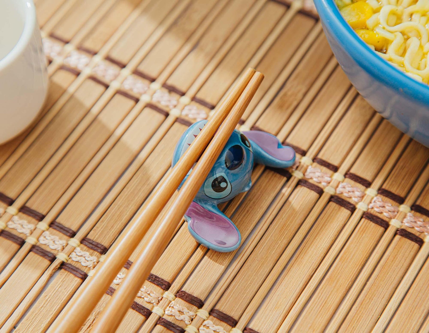 Disney Lilo & Stitch 2-Pair Wooden Chopstick Set With Ceramic Rests