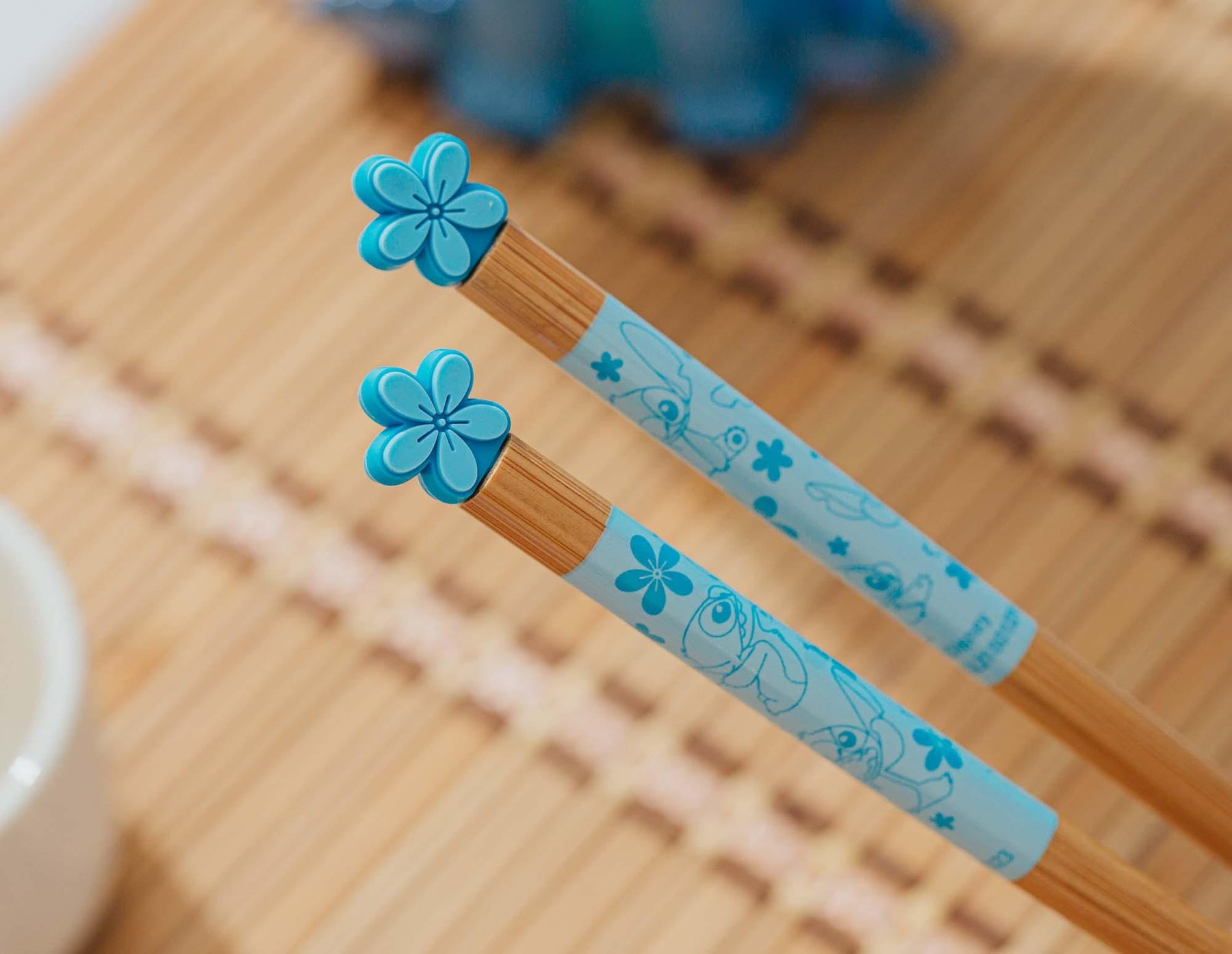 Disney Lilo & Stitch 2-Pair Wooden Chopstick Set With Ceramic Rests