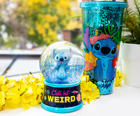 Disney Lilo & Stitch "Cute But Weird" Light-Up Snow Globe | 6 Inches Tall