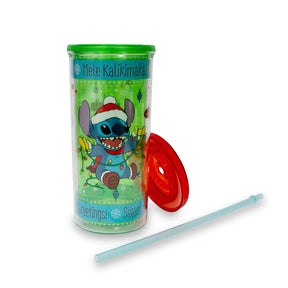 Disney Lilo & Stitch Holiday Lights Carnival Cup With Lid And Straw | Holds 20 Ounces