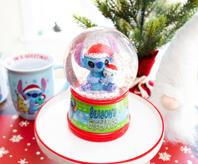 Disney Lilo & Stitch "Season's Greetings" Light-Up Snow Globe | 6 Inches Tall