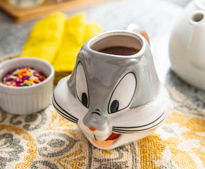 Looney Tunes Bugs Bunny Sculpted Ceramic Mug | Holds 22 Ounces