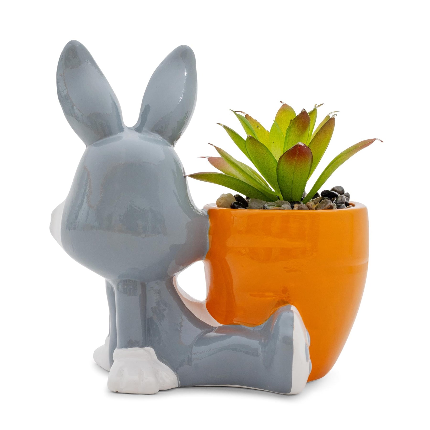 Looney Tunes Bugs Bunny 5-Inch Ceramic Mini Planter With Artificial Succulent