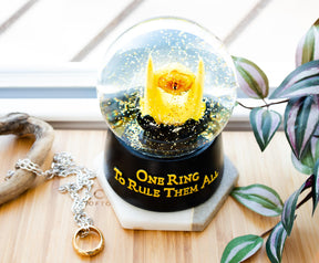 The Lord Of The Rings Eye of Sauron Light-Up Snow Globe  | 6 Inches Tall