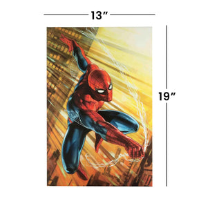 Marvel Spider-Man Web Swing 13 x 19 Inch Framed MDF Wall Art