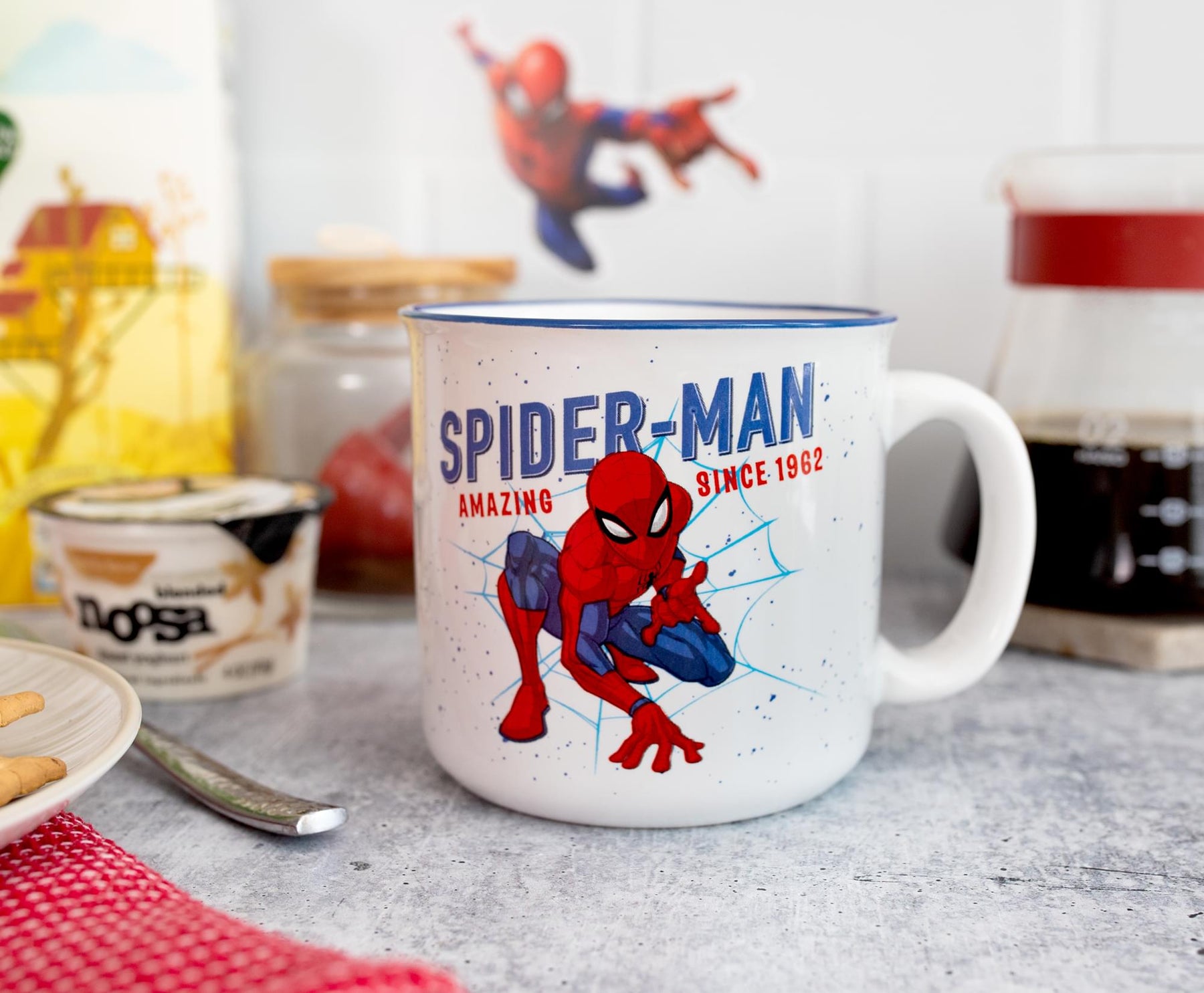 Marvel Spider-Man "Amazing Since 1962" Ceramic Camper Mug | Holds 20 Ounces