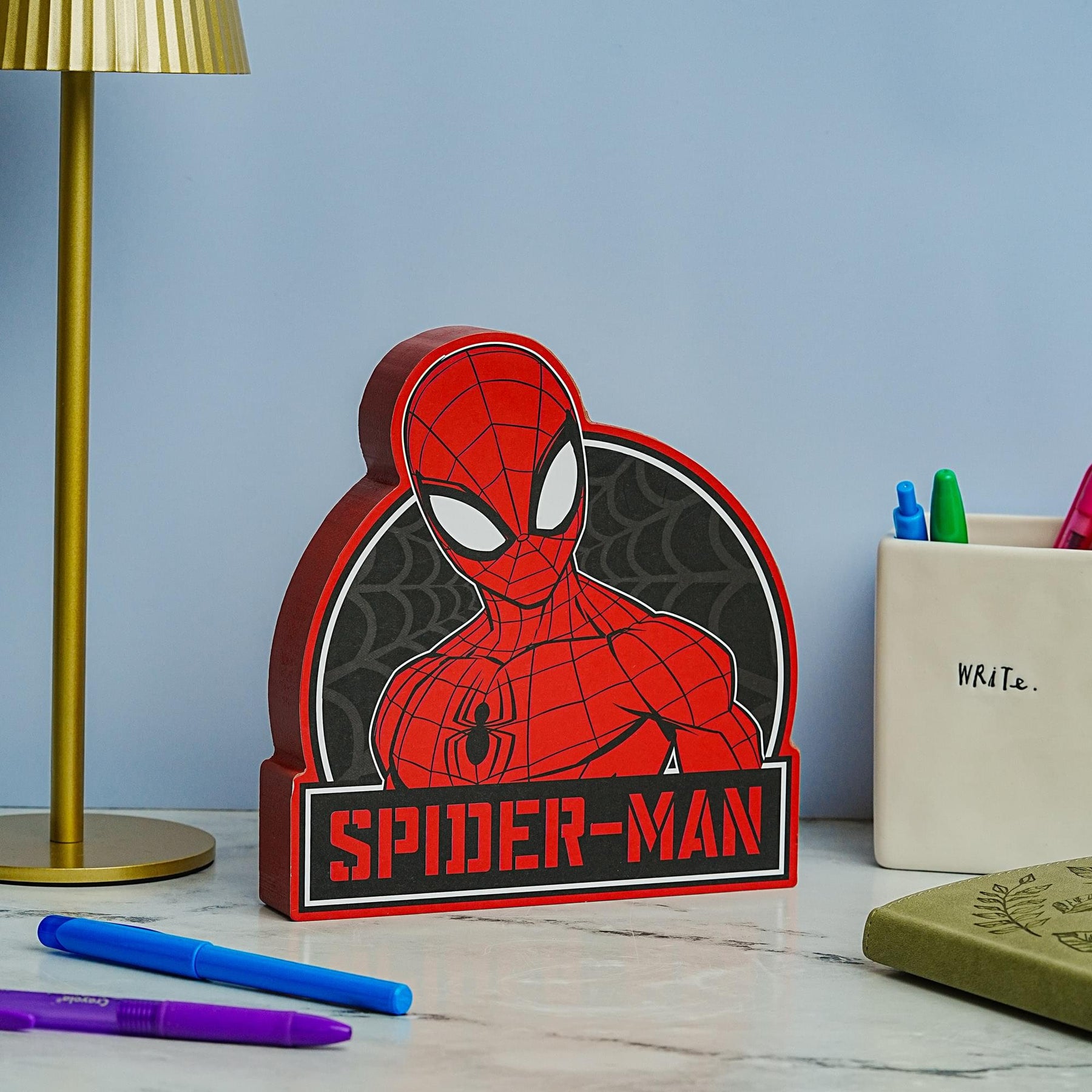 Marvel Spider-Man Die-Cut Wooden Wall Art Sign