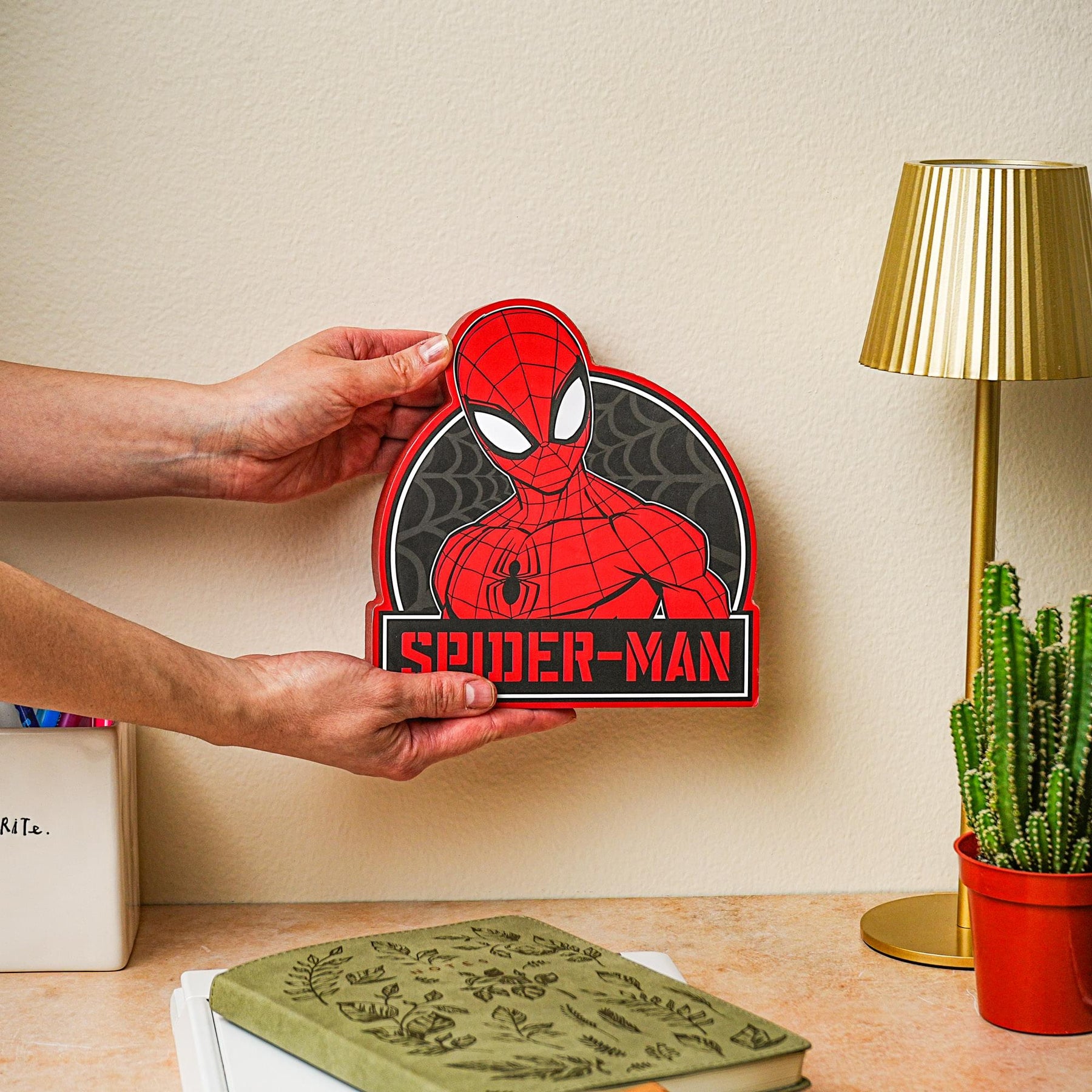 Marvel Spider-Man Die-Cut Wooden Wall Art Sign