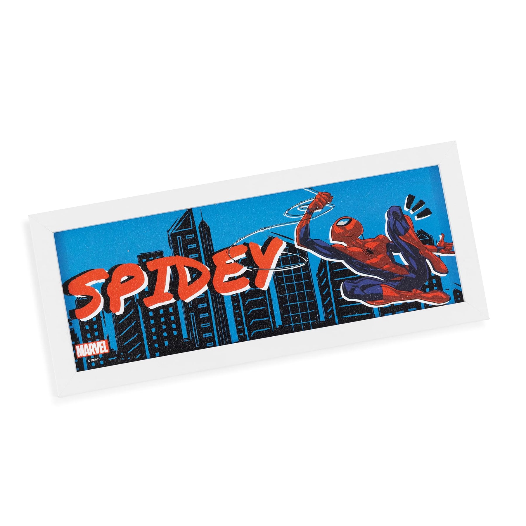 Marvel Spider-Man 12 x 5 Inch Framed MDF Wall Art