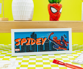 Marvel Spider-Man 12 x 5 Inch Framed MDF Wall Art