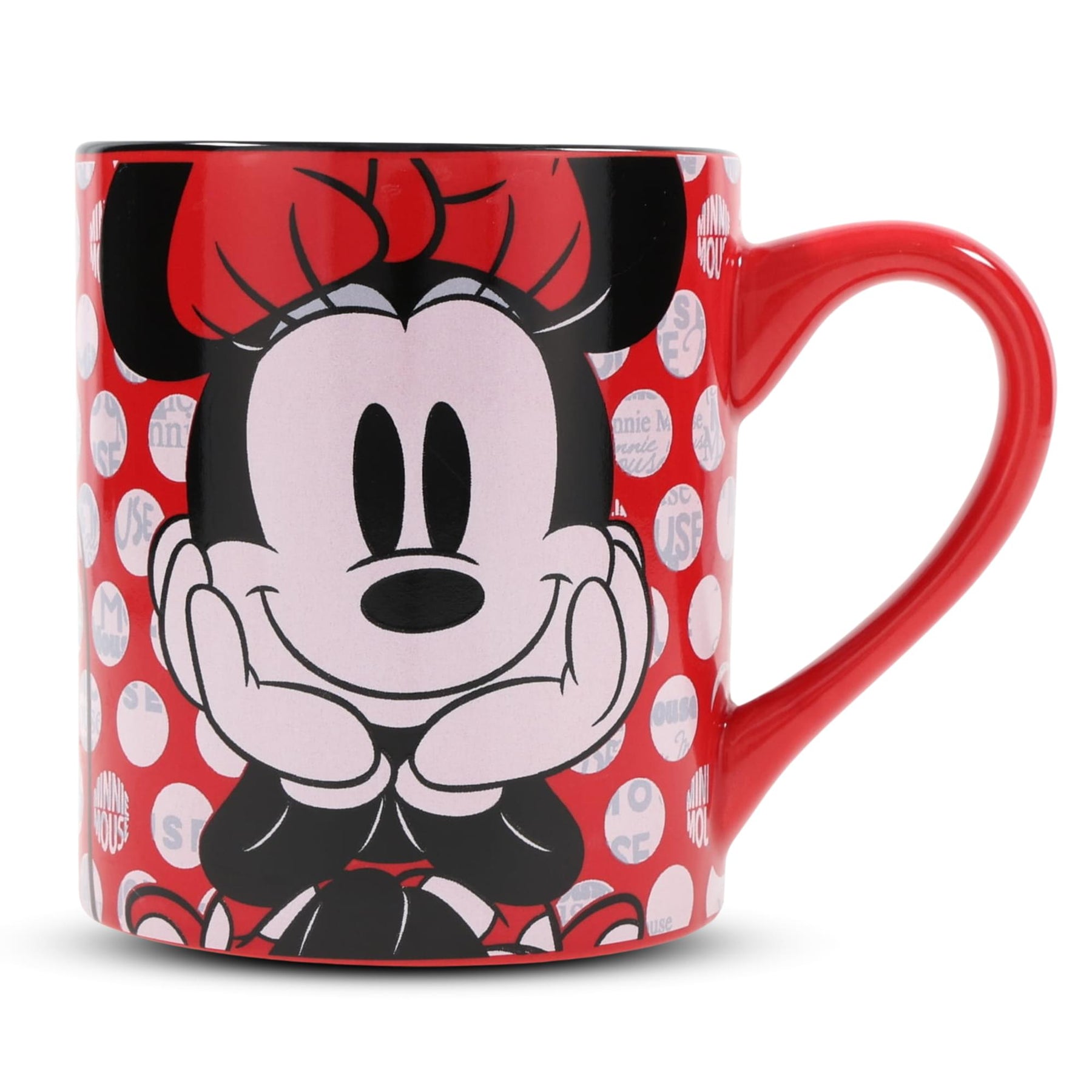 Disney Minnie Mouse Rock the Dots Ceramic Coffee Mug | Holds 14 Ounces