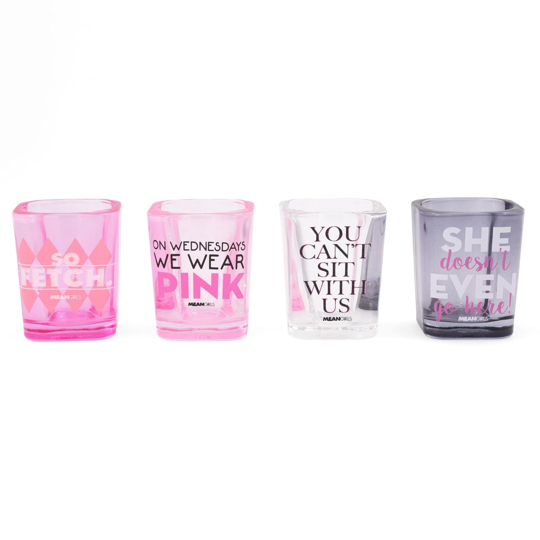 Mean Girls Quotes 2-Ounce Mini Shot Glasses | Set of 4