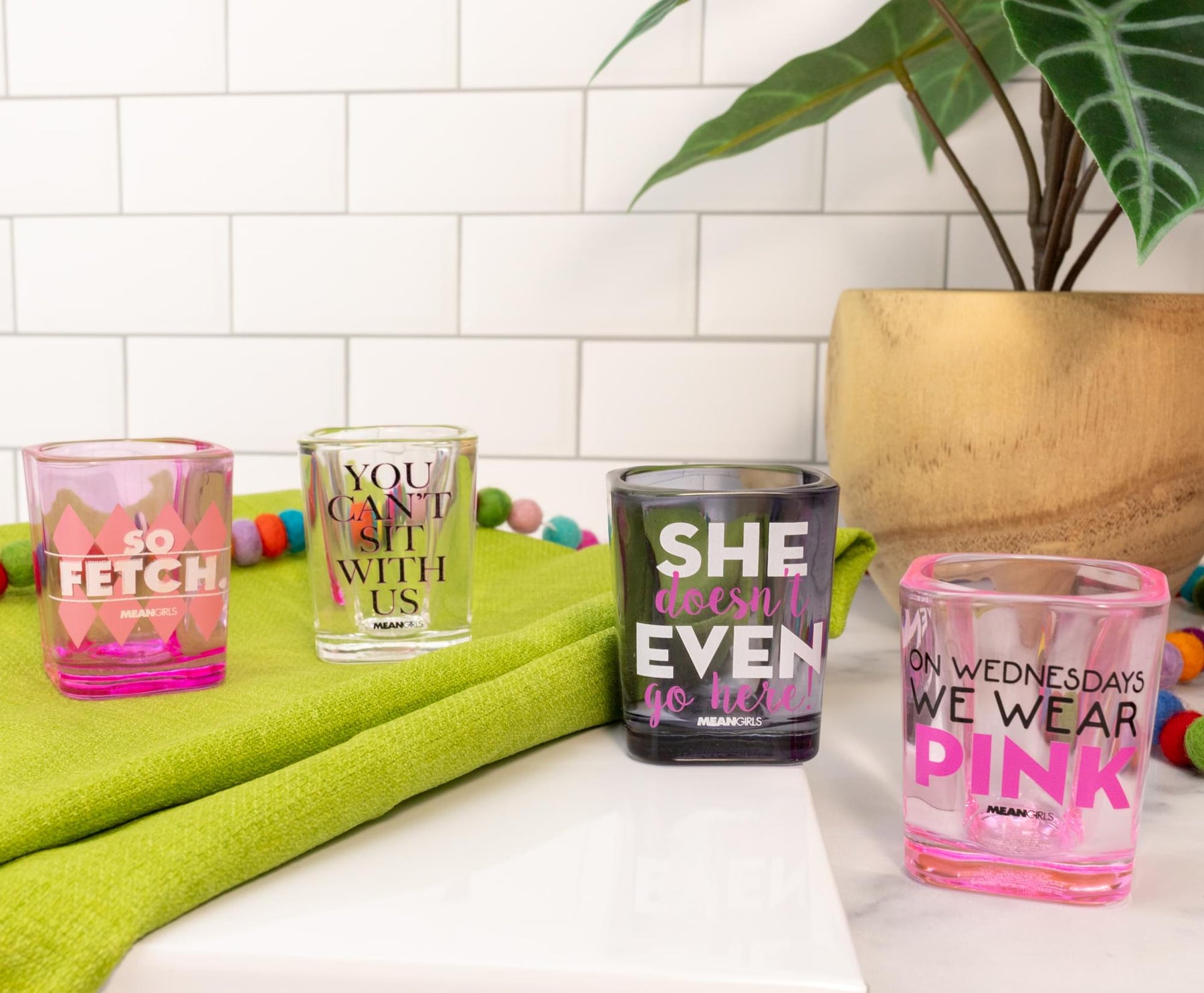 Mean Girls Quotes 2-Ounce Mini Shot Glasses | Set of 4