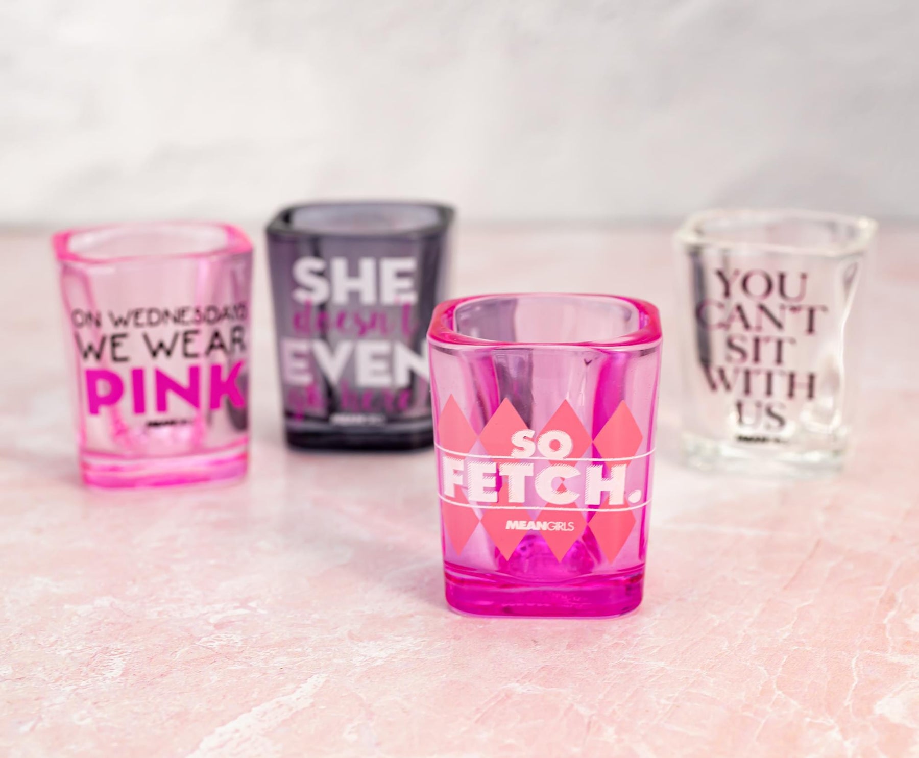 Mean Girls Quotes 2-Ounce Mini Shot Glasses | Set of 4