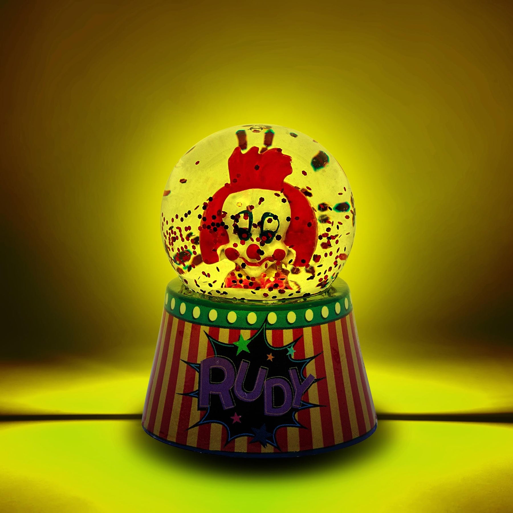 Killer Klowns From Outer Space Rudy Mini Light-Up Snow Globe | 3 Inches Tall