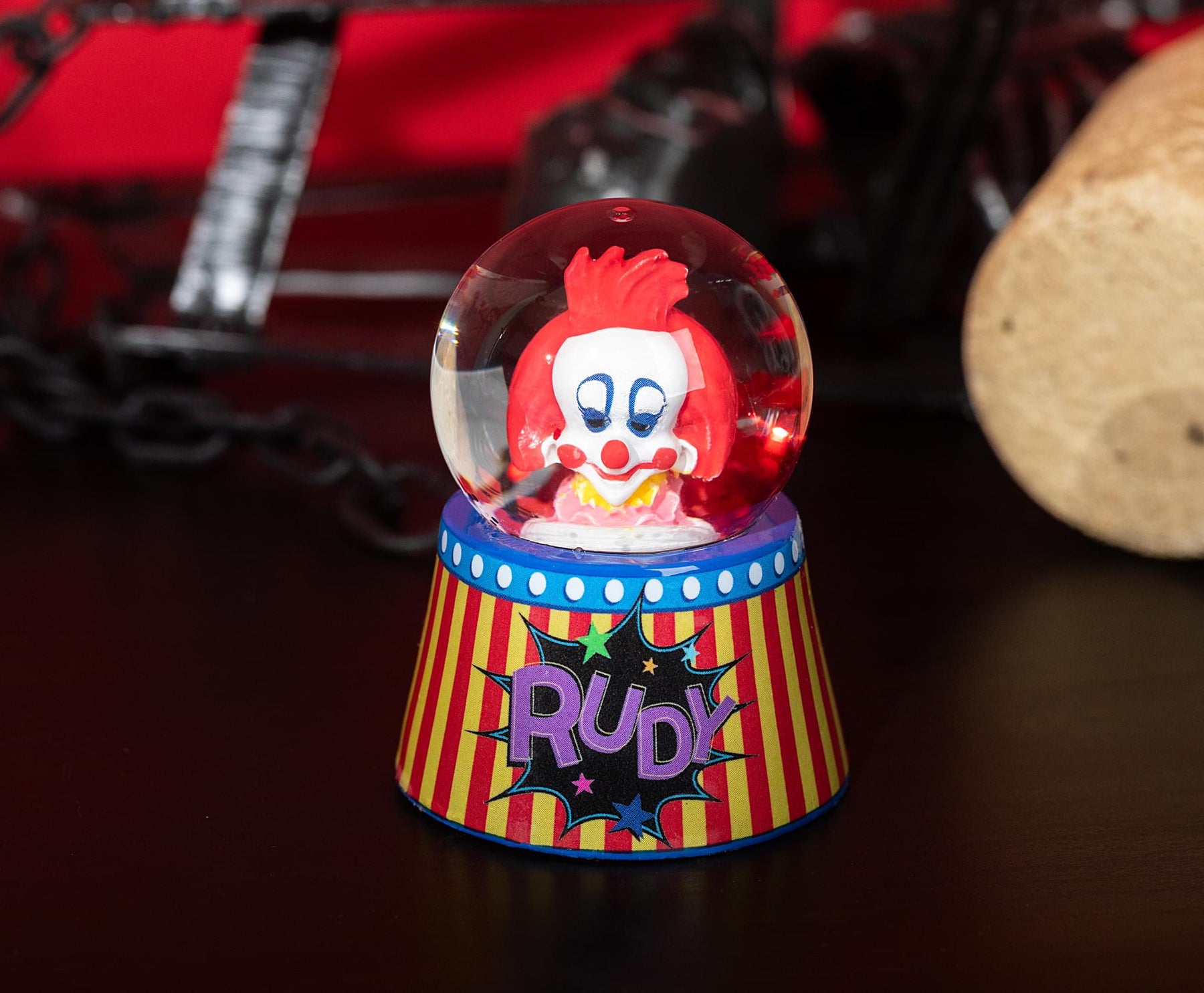 Killer Klowns From Outer Space Rudy Mini Light-Up Snow Globe | 3 Inches Tall