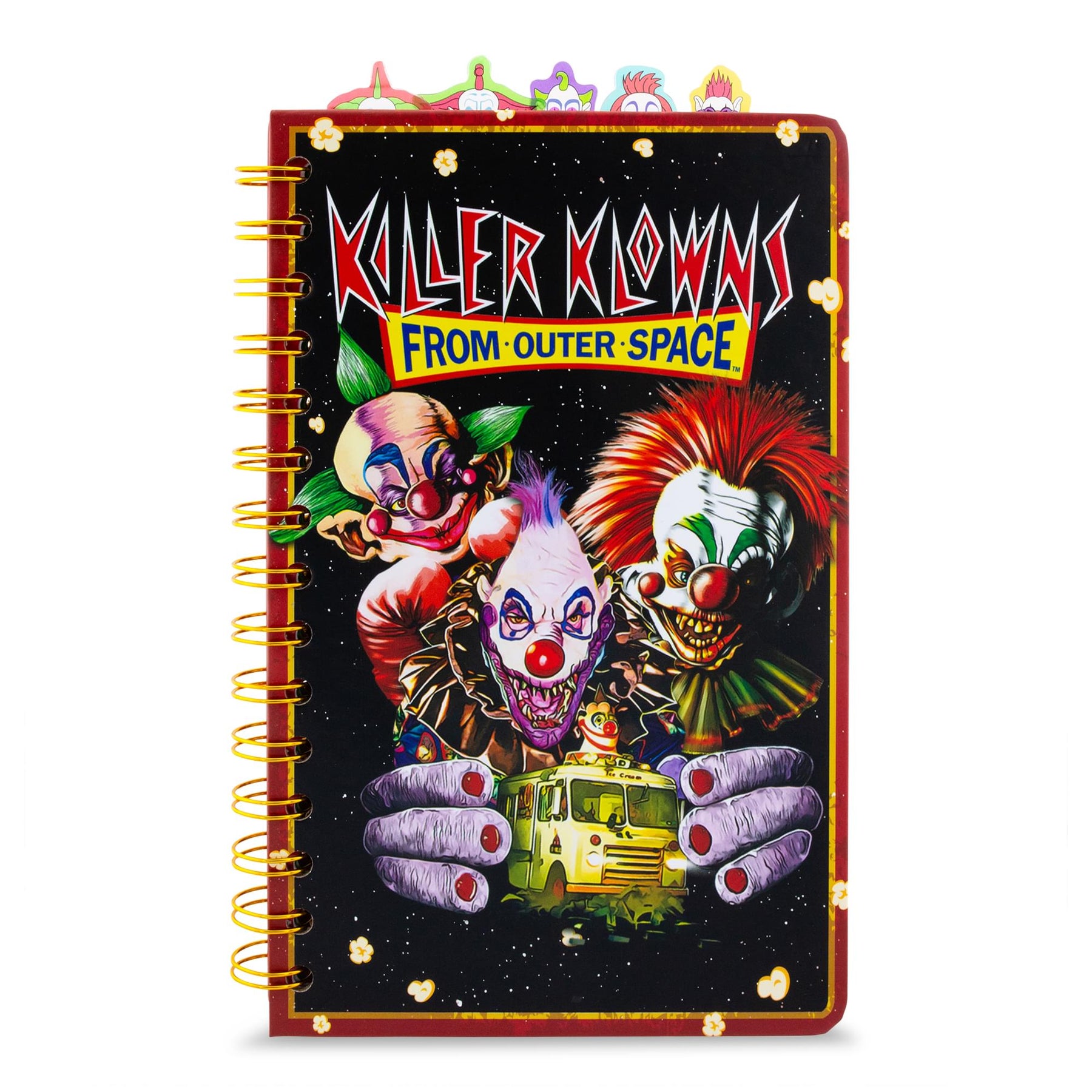 Killer Klowns From Outer Space 5-Tab Spiral Notebook With 75 Sheets