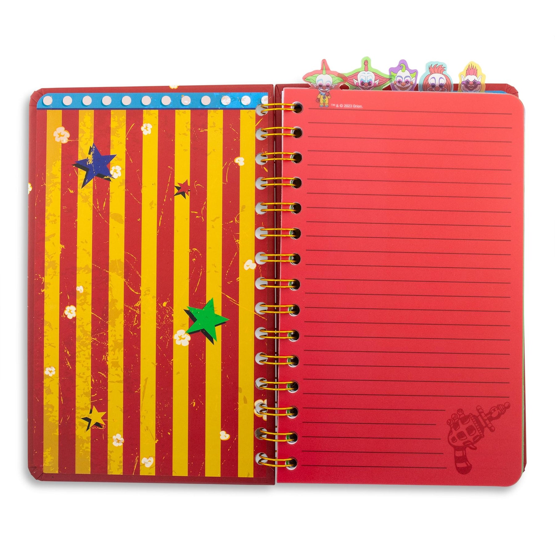 Killer Klowns From Outer Space 5-Tab Spiral Notebook With 75 Sheets