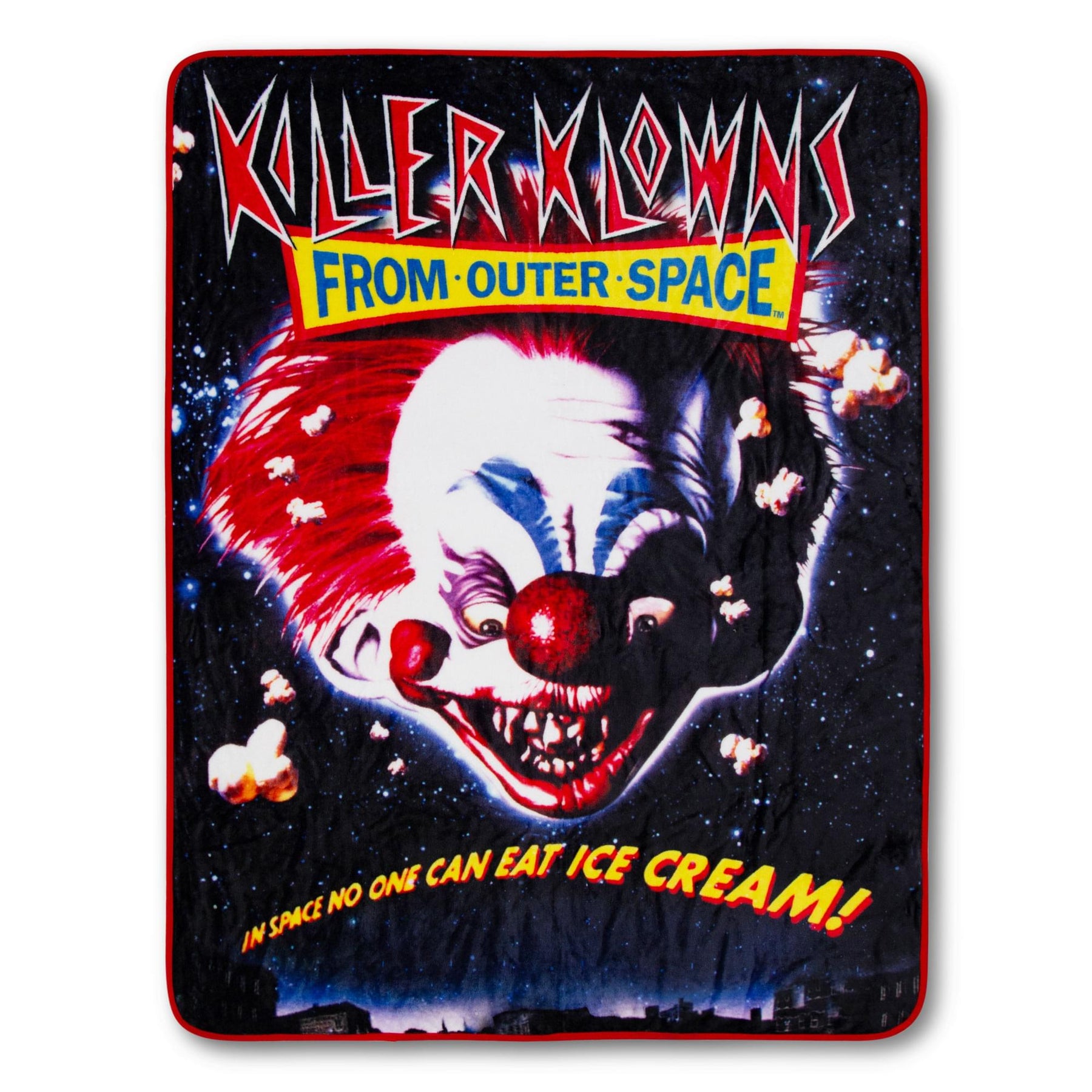 Killer Klowns From Outer Space Original Poster Raschel Throw Blanket