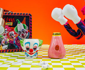 Killer Klowns From Outer Space Cotton Candy Cocoon Sculpted Ceramic Shot Glass